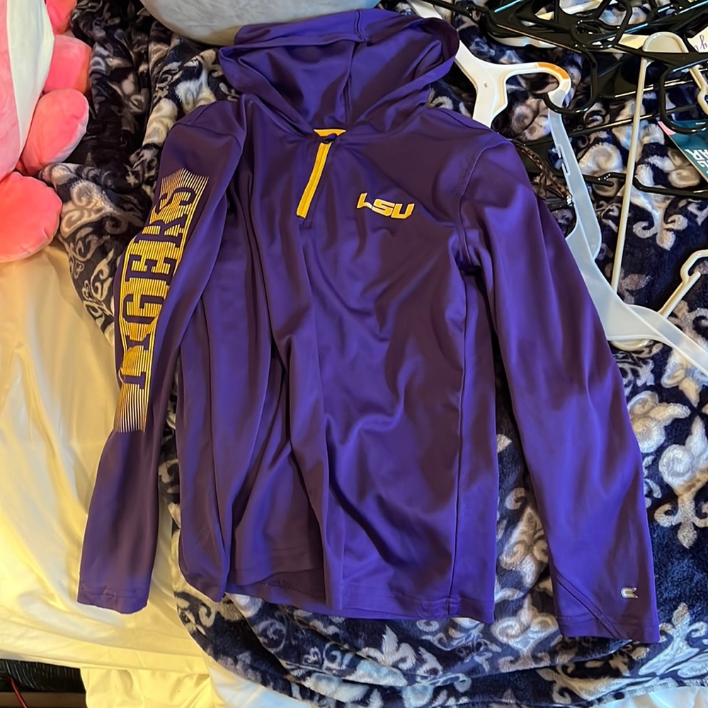 lsu dryfit hoodie